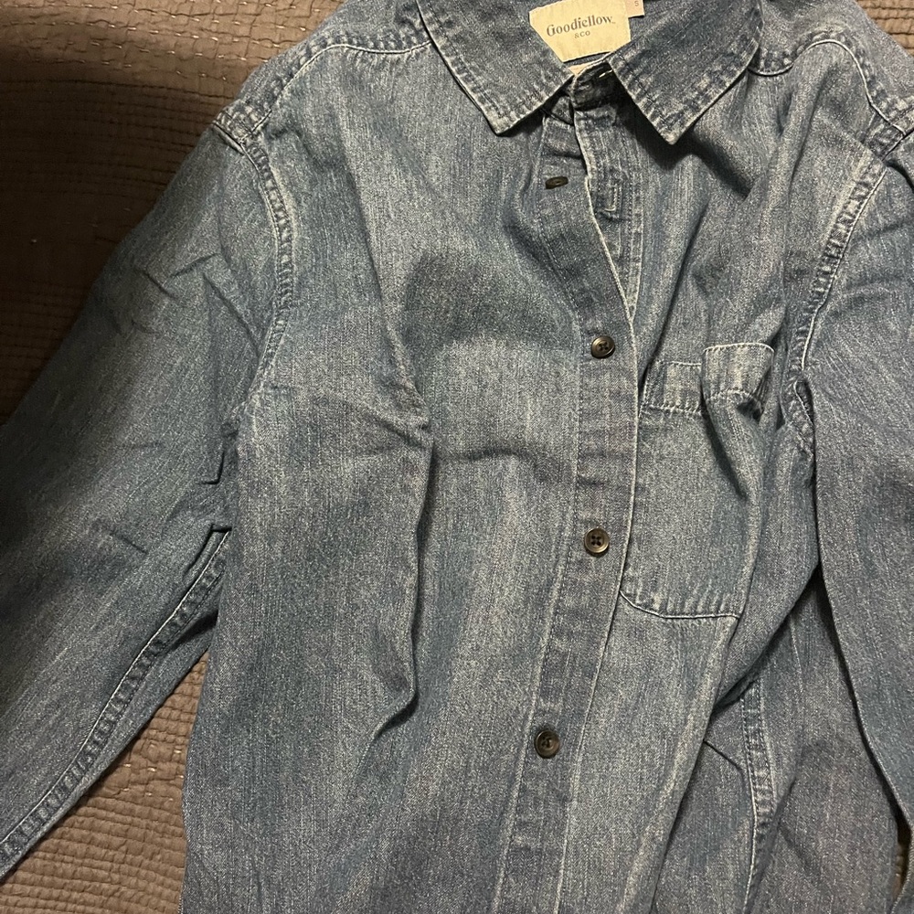 Goodfellow Blue Denim Shirt